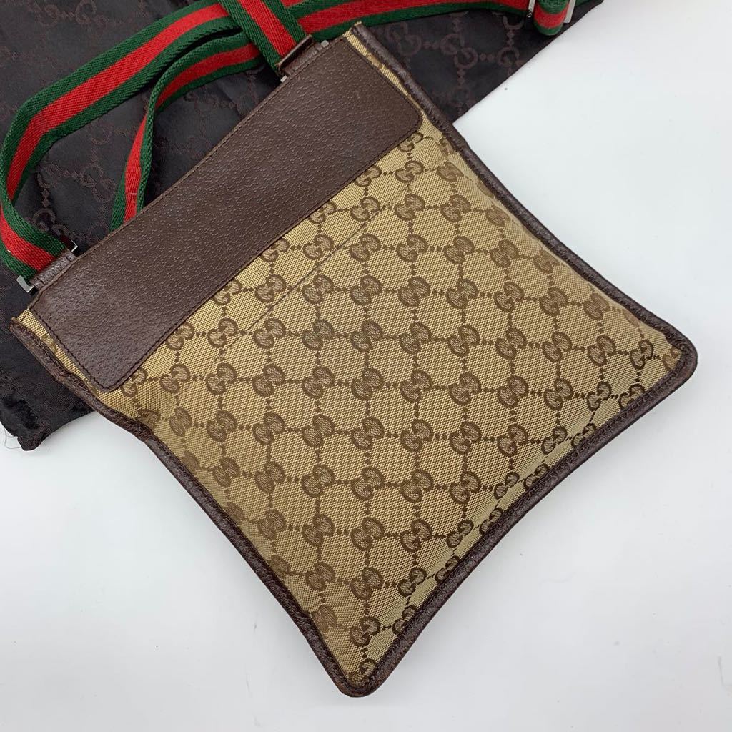 1円 ○最高級 ○廃盤人気 GUCCI グッチ ショルダーバッグ サコッシュ