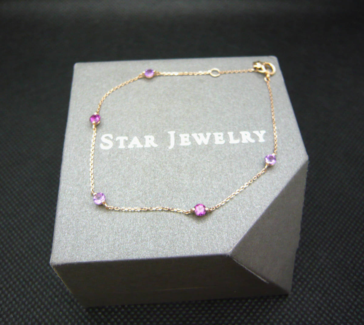 ◇STAR JEWELRY スタージュエリー k10 ピンクゴールド ブレスレット
