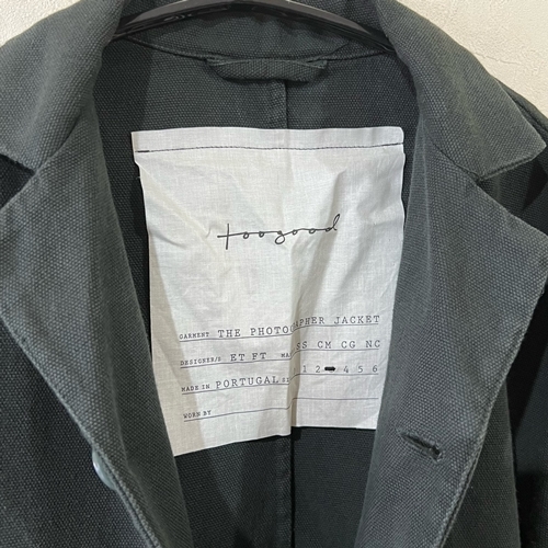 toogood トゥーグッド the photographer jacket フォトグラファー
