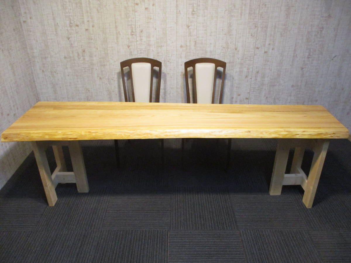 ＃61７－　桧　ヒノキ　カウンター　棚　ダイニング　座卓　ローテーブル　一枚板　　テーブル　一枚板テーブル