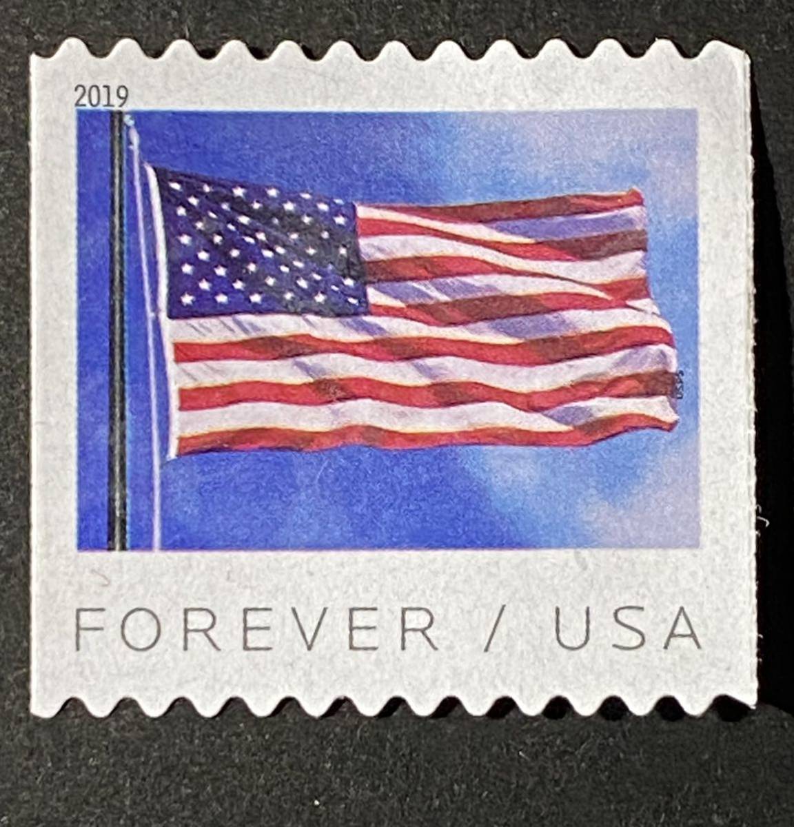 アメリカ切手 19年 Forever 星条旗 国旗 超高品質で人気の アメリカ切手 19年 Forever 星条旗 国旗 超高品質で人気の