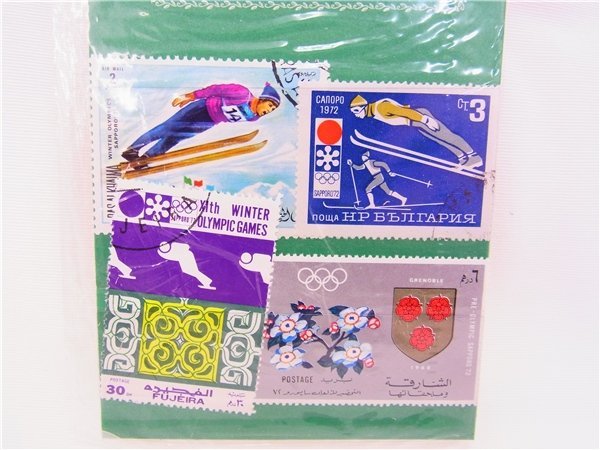 ◎札幌オリンピック記念◎世界の切手　3種◎コレクションに　消印あり　長期保管品_画像3
