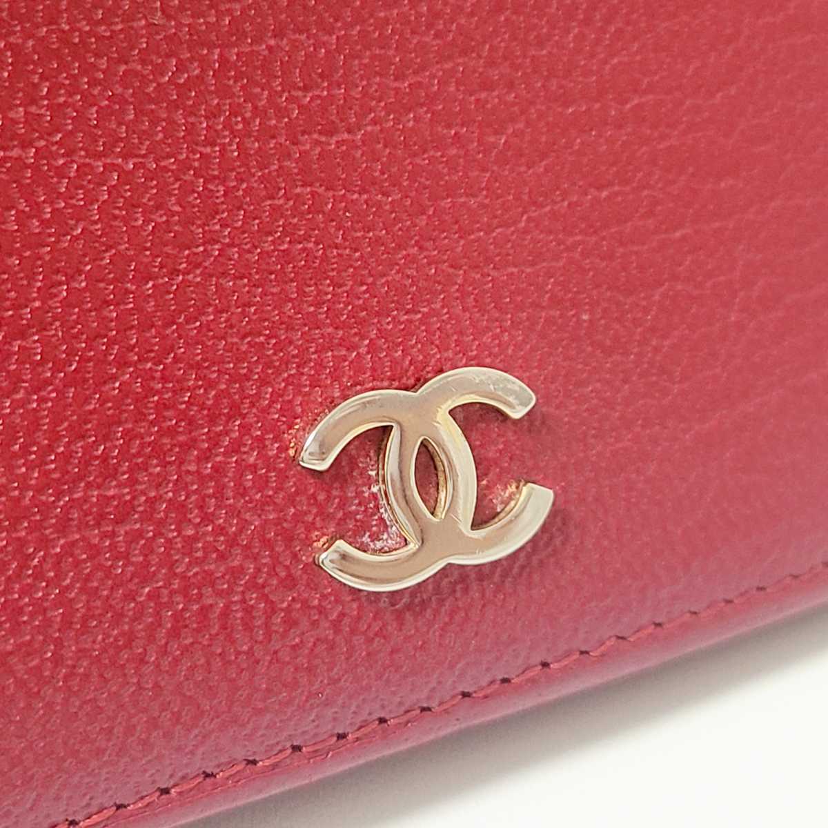 シャネル 財布 ■ レッド レザー ココマーク A31509 ウォレット レディース CHANEL □5K5L シャネル 財布 ■ レッド レザー ココマーク A31509 ウォレット レディース CHANEL □5K5L