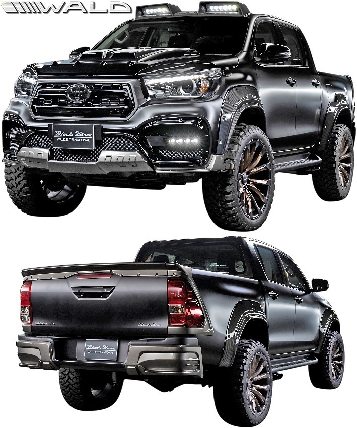 【M's】TOYOTA HILUX GUN125 (H29.9-R2.7) WALD Black Bison オーバーフェンダー(6ピース)／／FRP ヴァルド ワイドフェンダー ハイラックス_画像1