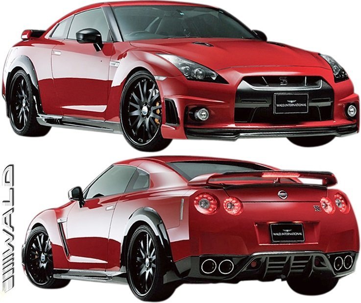 【M's】日産 R35 GT-R (H19.12-H22.10) WALD SPORTS LINE BLACK BISON EDITION リアディフューザー ／／ ヴァルド バルド エアロ パーツ_画像5