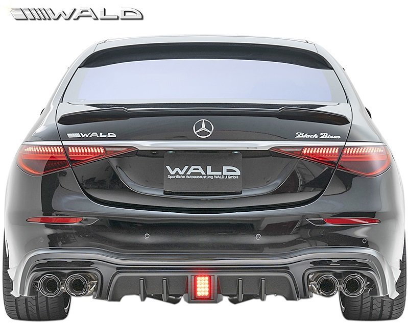 【M's】W223 BENZ Sクラス S500 LONG AMG-LINE用 前期 (2021y-) WALD リヤスカート ／ 未塗装 ヴァルド バルド エアロパーツ リアアンダー_画像3