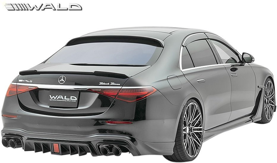 【M's】W223 ベンツ Sクラス S500 ロング AMGライン用 前期 (2021y-) WALD リアスカート ／／ ヴァルド バルド エアロ パーツ カスタム_画像8