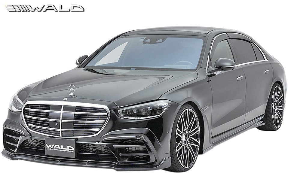 【M's】W223 BENZ Sクラス S500 LONG AMG-LINE用 前期 (2021y-) WALD リヤスカート ／ 未塗装 ヴァルド バルド エアロパーツ リアアンダー_画像7