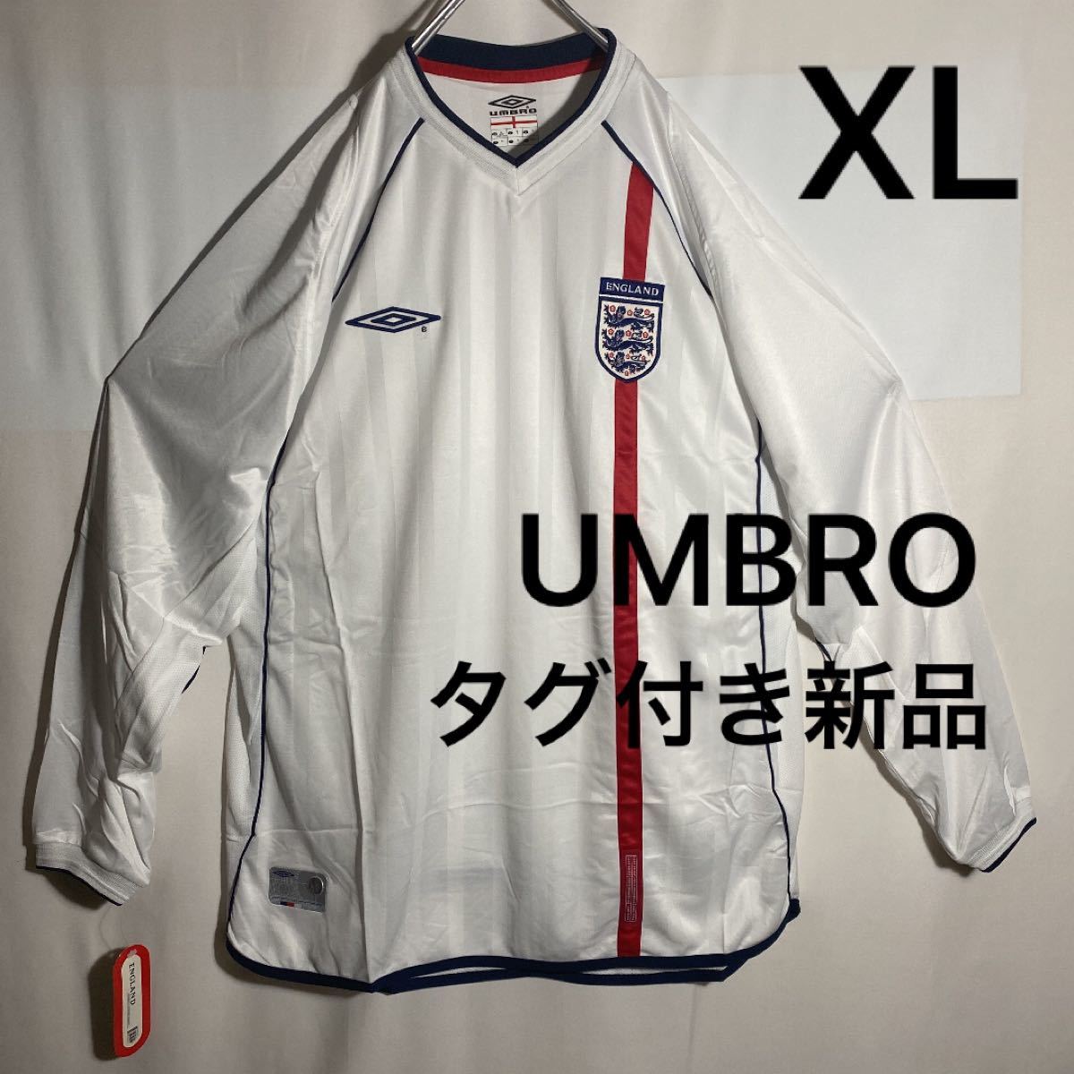 UMBRO イングランド代表 ユニフォーム　長袖　XL 柴田ひかり　ベッカム ユニフォーム