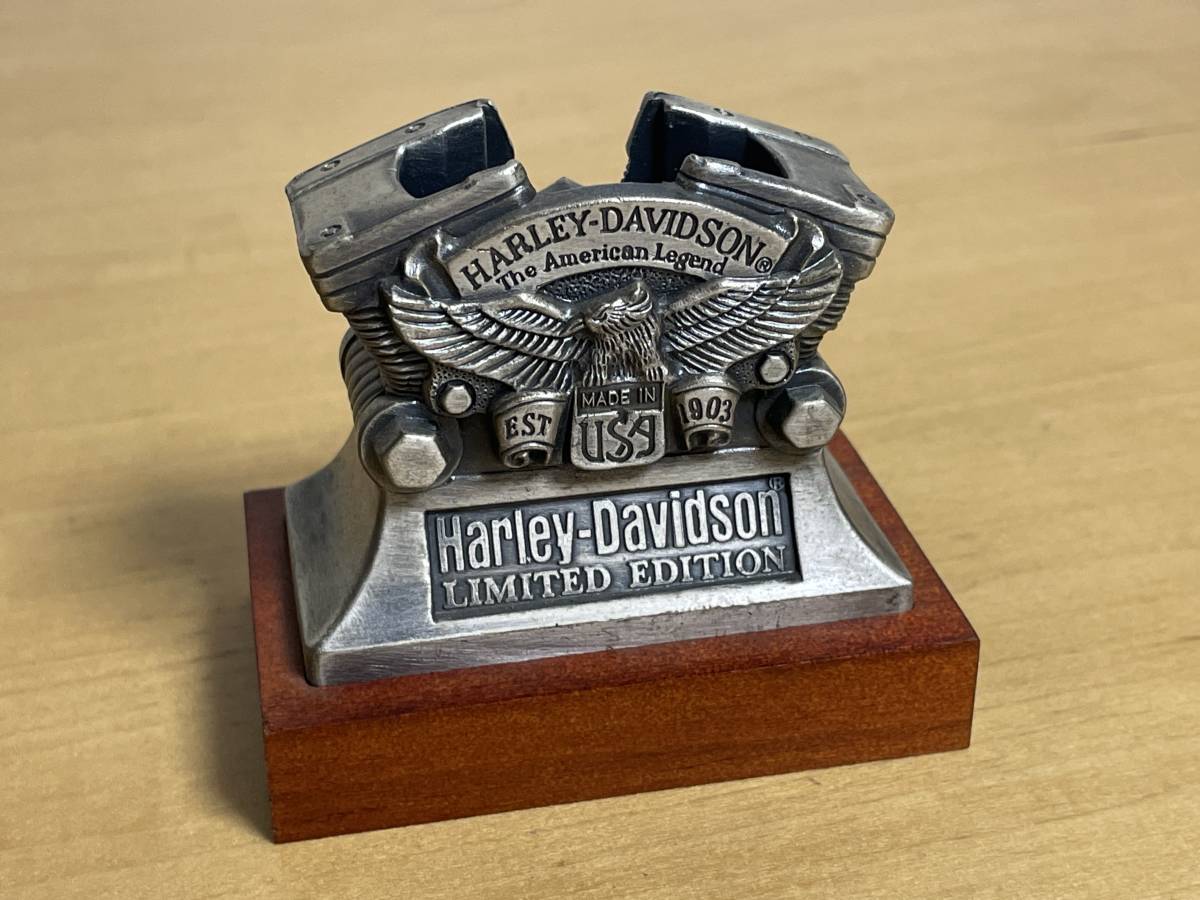 未使用品 zippo ジッポ ジッポー HARLEY DAVIDSON ハーレーダビッドソン 限定版 LIMITED EDITION 台座 ライター セット_画像5