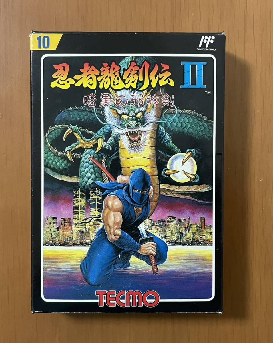 ［美品］FC 忍者龍剣伝Ⅱ 暗黒の邪神剣　TECMO ファミコンソフト　希少　箱説付き