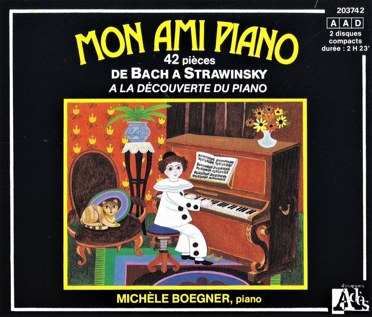 廃盤超希少 Ades 2CD 仏盤 ミシェル・ベグネール MOM AMI PIANO 42のピアノ作品集