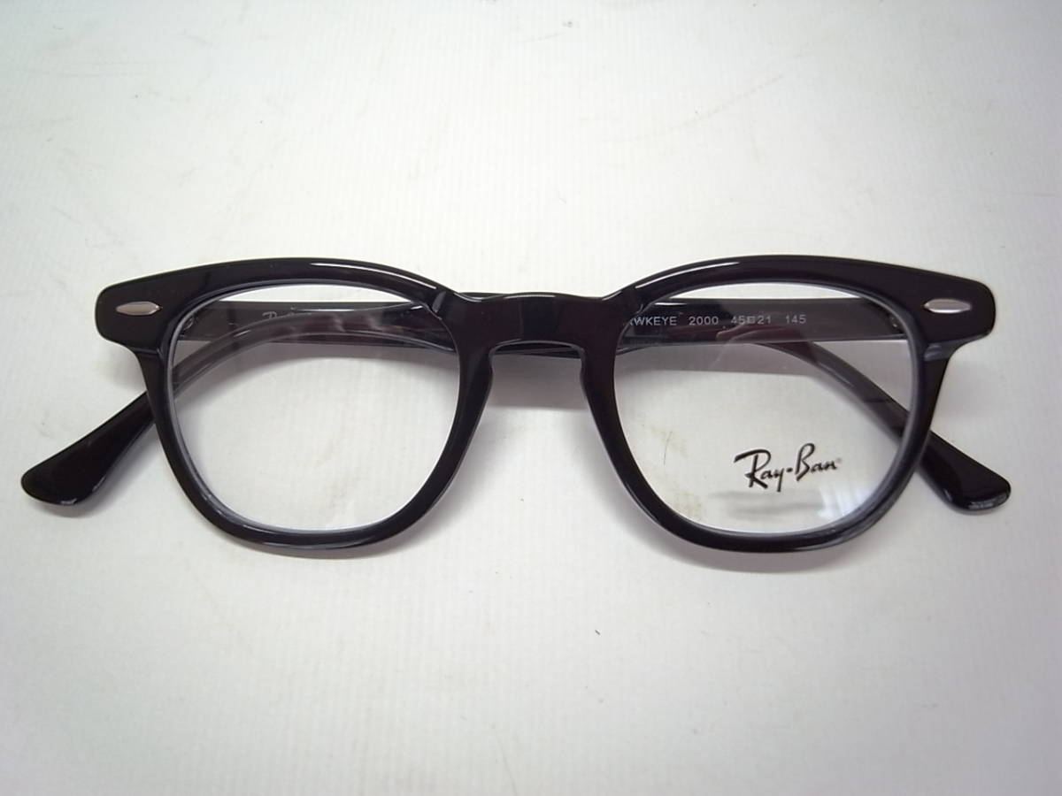 【美品】Ray-Ban レイバン HAWKEYE ホークアイ ブラック 45□21 ジョニー・デップ氏着用モデル復刻版 ボシュロム TART ARNEL