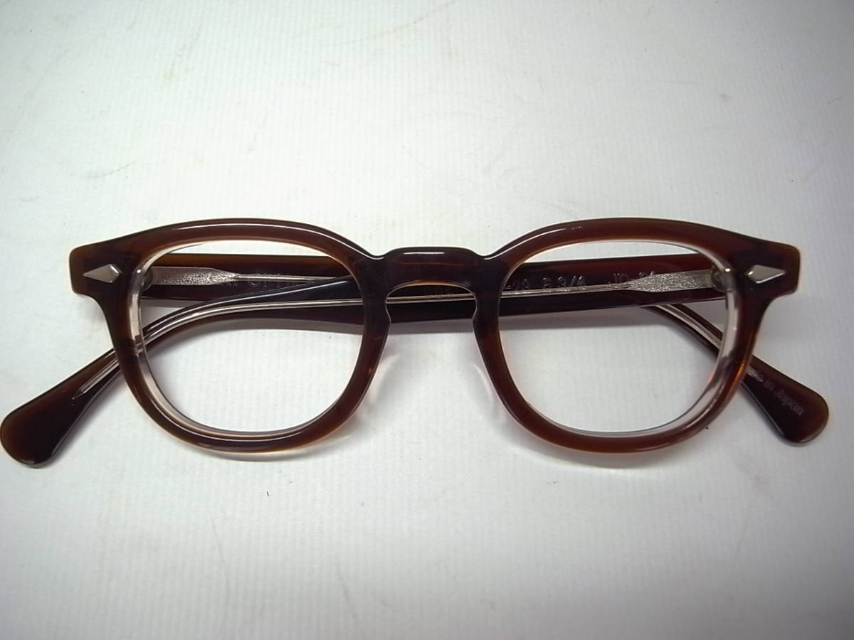 希少サイズ TART OPTICAL ARNEL タート オプティカル アーネル JD-04 004 42-23 5 3/4 ブラウンクリア  シークレットウィンドウ J.デップ