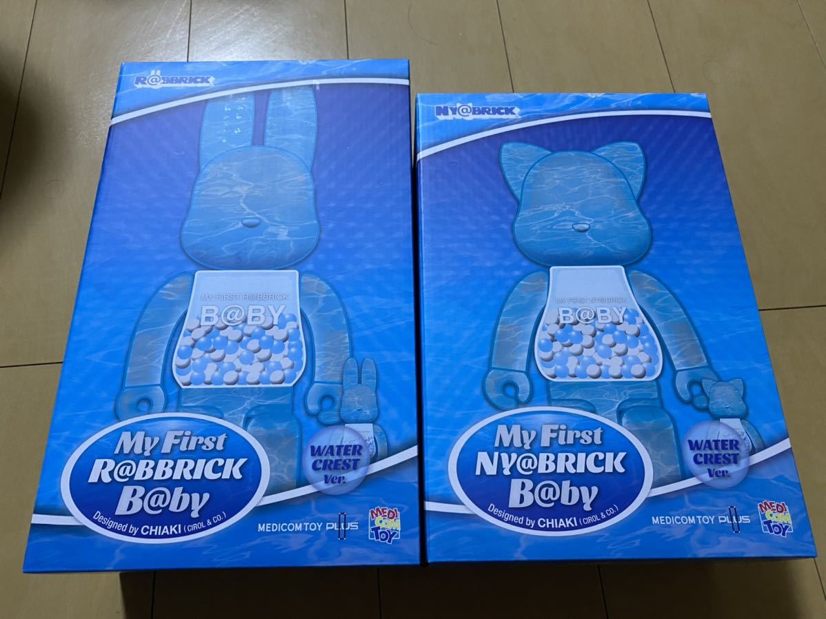 【2種セット】MY FIRST NY@BRICK B@BY / MY FIRST R@BBRICK B@BY 100% & 400% WATER CREST Ver. ニャブリック ラブリック 千秋 新品未開封_画像1