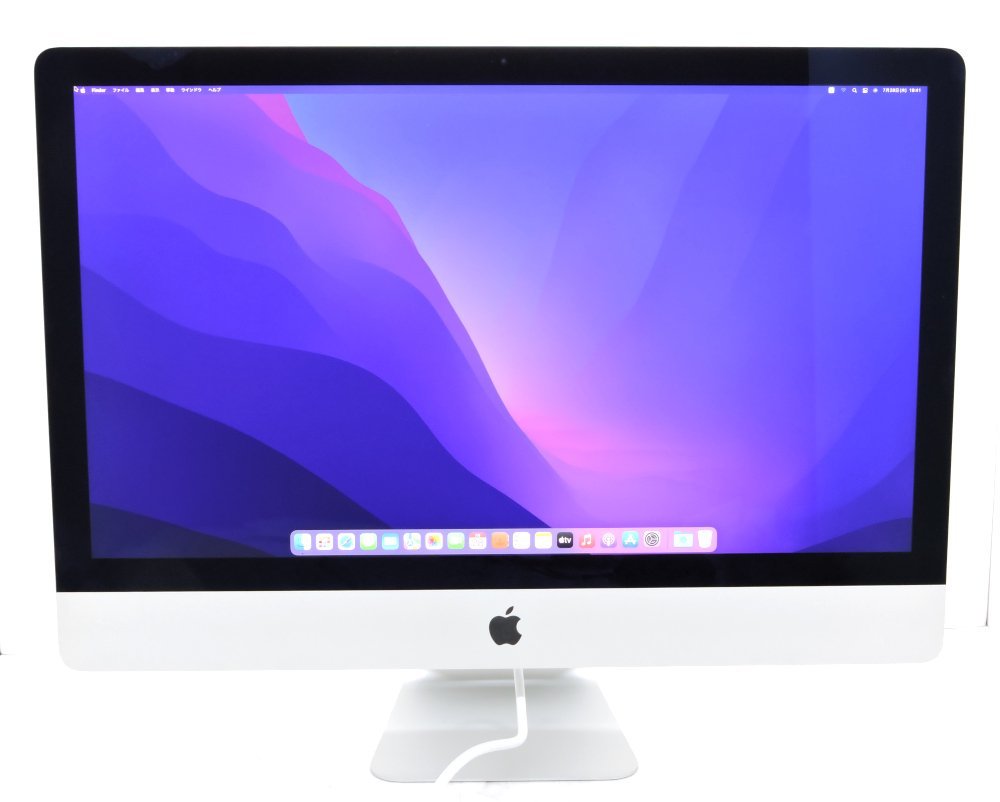 Apple iMac 27インチ Retina 5K Late 2015 A1419 Core i5-6500 3.20GHz 24GB 24GB+ 1TB(Fusion Drive) Radeon R9 M390 macOS Monterey