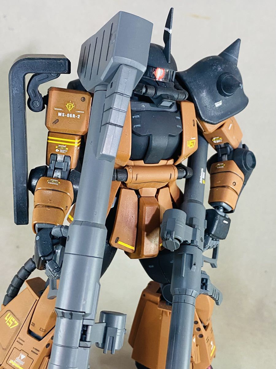 ジャンク完成品 MG 1/100 MS-06R-2 ギャビー・ハザード専用ザクII 機動戦士ガンダム_画像7