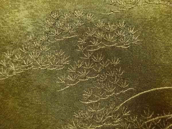 宗sou 蘇州刺繍引箔色紙に菊・梅・古典柄模様袋帯【リサイクル】【着】_画像6