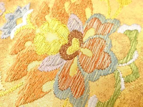 宗sou 金彩花々模様織出し袋帯【リサイクル】【着】_画像5
