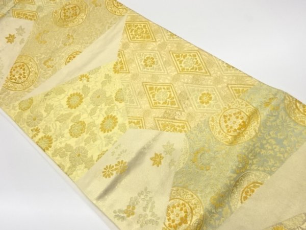 ファッションの 宗sou 本金箔切り嵌め風花唐草模様織出し袋帯【リサイクル】【着】 その他 ファッションの 宗sou 本金箔切り嵌め風花唐草模様織出し袋帯【リサイクル】【着】 その他