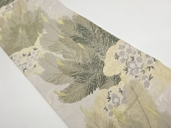 【再入荷!】 宗sou 荒波に桜・松模様織出し袋帯【リサイクル】【着】 その他 【再入荷!】 宗sou 荒波に桜・松模様織出し袋帯【リサイクル】【着】 その他