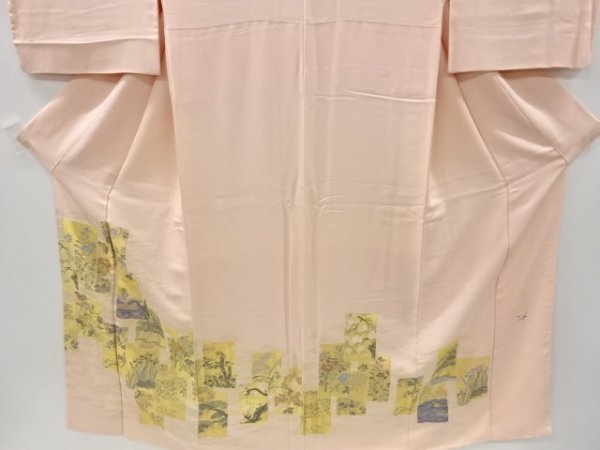 宗sou 寿光織　「花鳥聚英」織り出し一つ色留袖【リサイクル】【着】_画像3