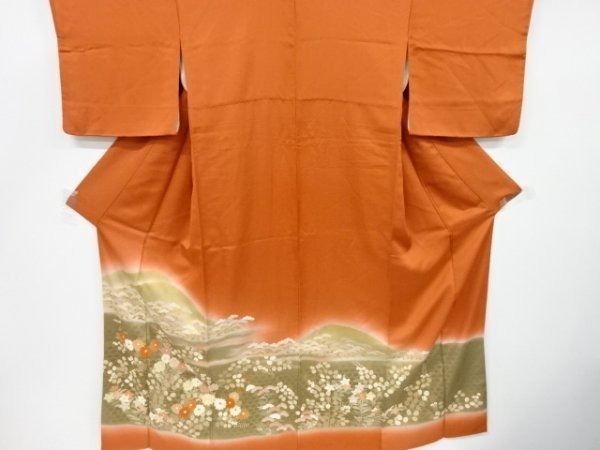 世界有名な 宗sou 秋草模様刺繍色留袖【リサイクル】【着】 留袖