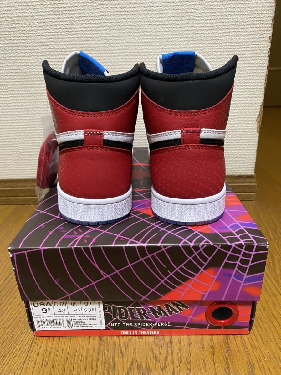 Spiderman Nike Air Jordan 1 Origin Story Gym Red/White-Photo Blue