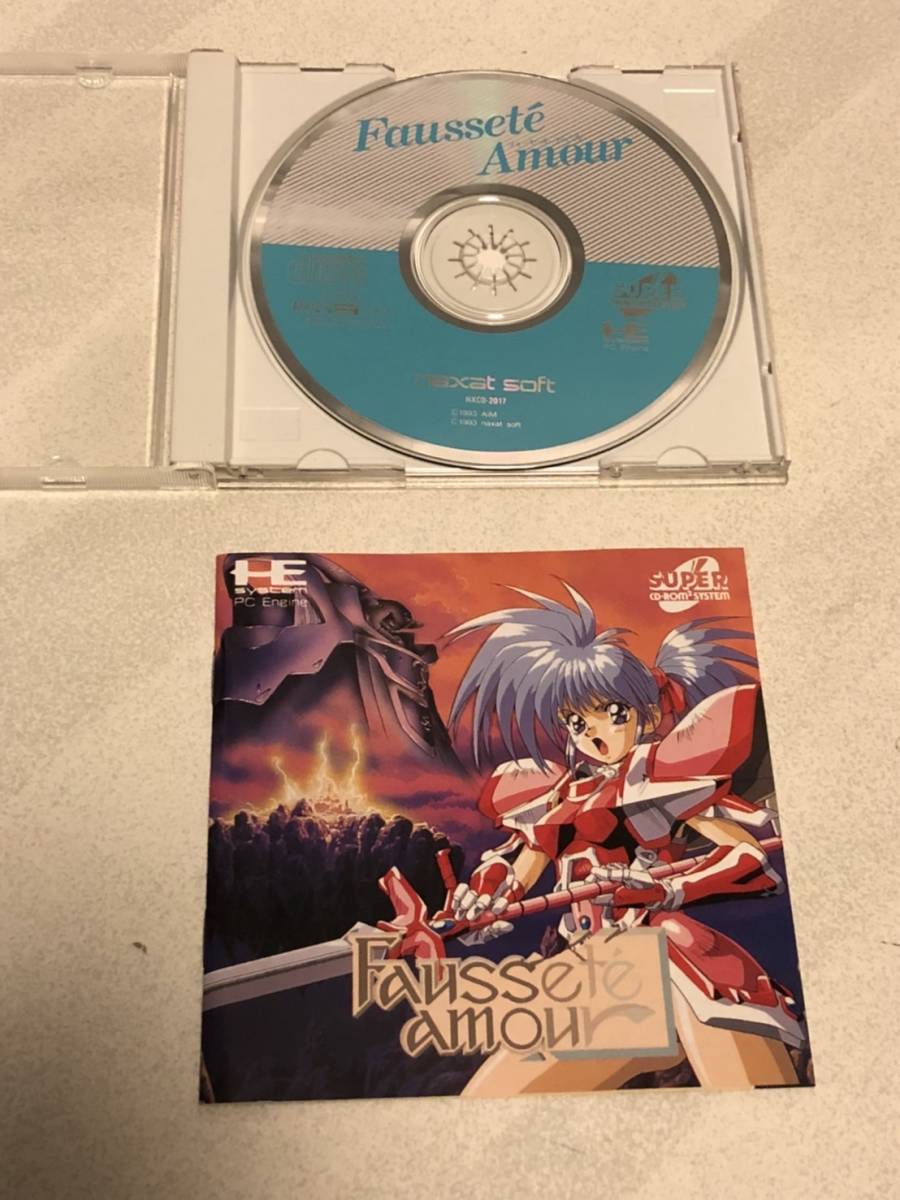 PCエンジン SUPER CD-ROM2 SYSTEM ゲームソフト Faussete amourフォー