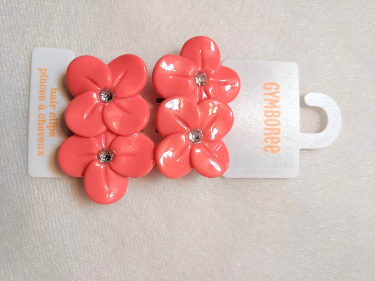 ジンボリー Gymboree ヘアアクセサリー ⑦ ヘアクリップ 花 ジェム