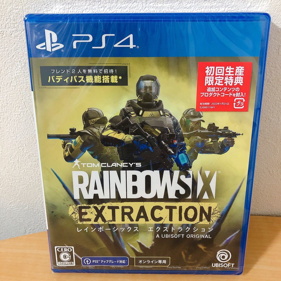 PS4 レインボーシックス エクストラクション 新品未開封 初回生産特典付_画像1