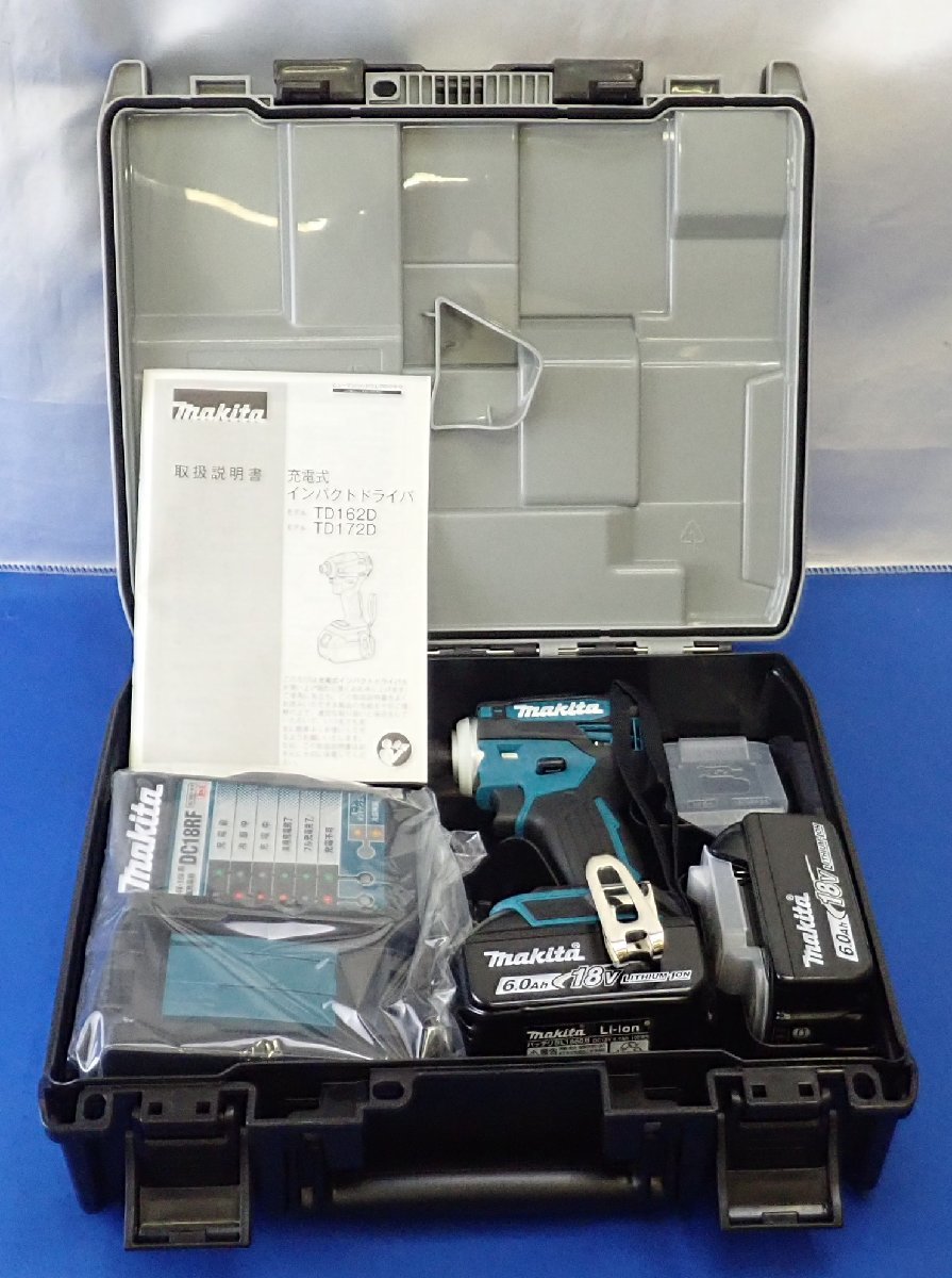 ◎未使用 makita マキタ 充電式インパクトドライバ TD172DRGX ブルー