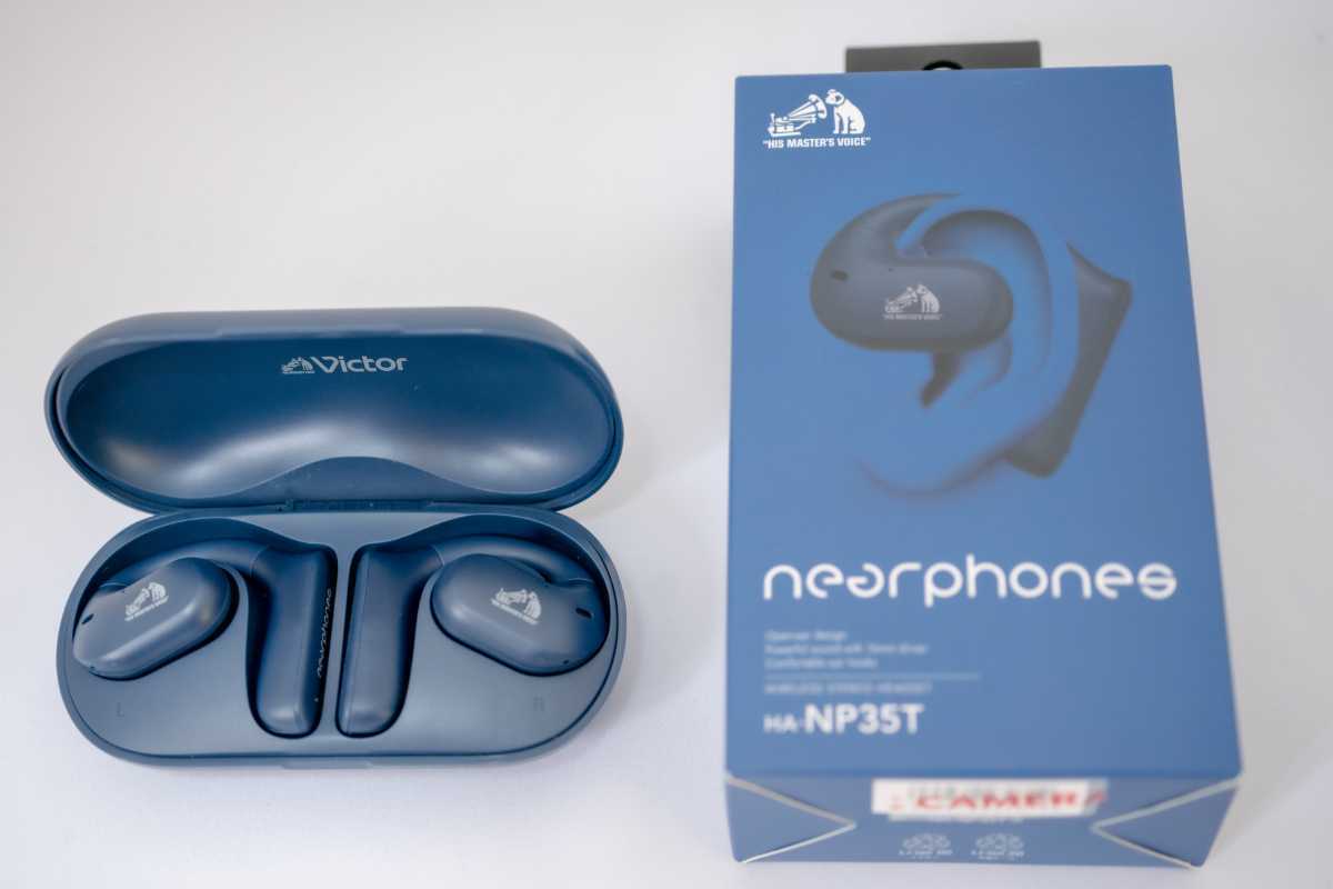 JVC Victor nearphones HA-NP35T ネイビー (フルワイヤレスイヤホン/Bluetooth)