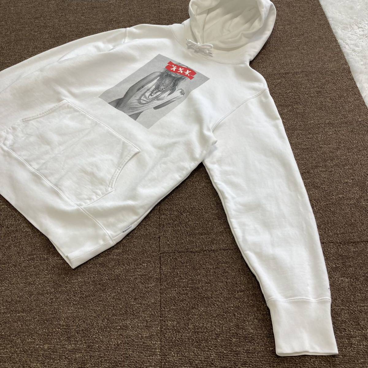 GOD SELECTION XXX】ゴッドセレクション プリントパーカー L Hooded