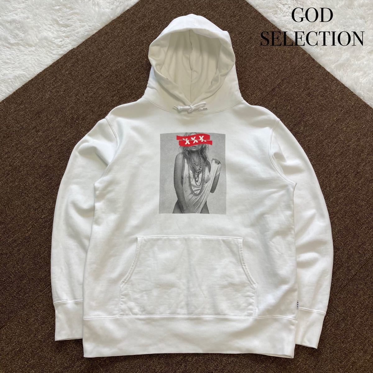GOD SELECTION XXX】ゴッドセレクション プリントパーカー L Hooded