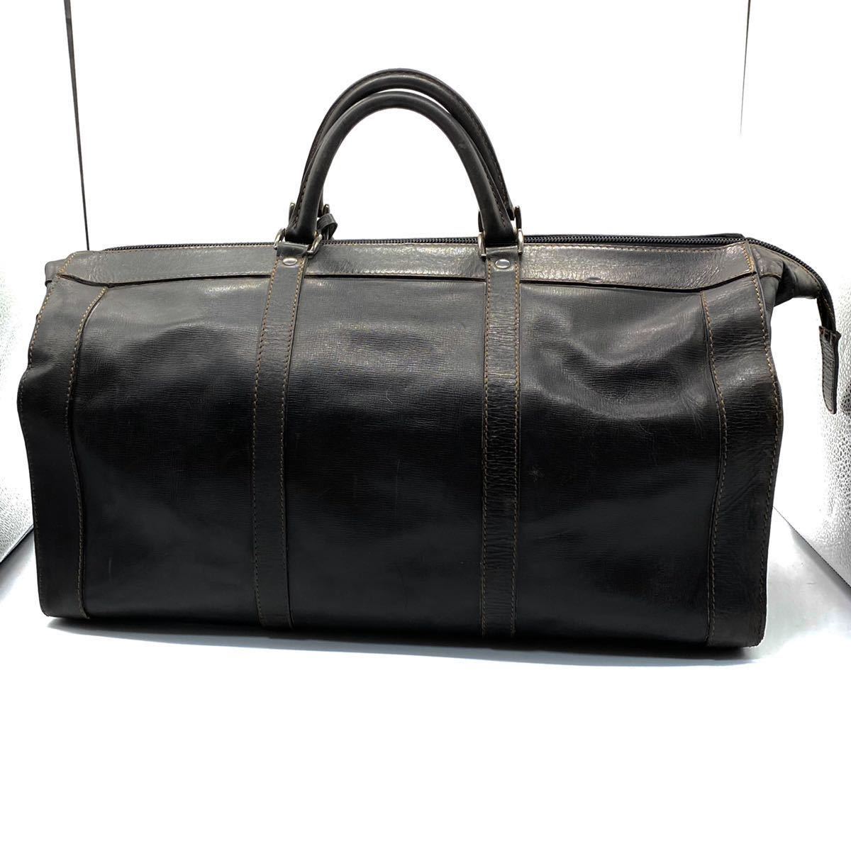 1円【極美品】ダンヒル dunhill ボストンバッグ 旅行かばん サイドカー