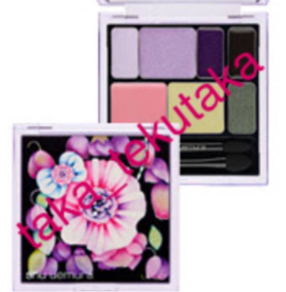  new goods Shu Uemura limitation Grace full Bloom Palette floral print ( eyeshadow eyeliner cheeks & lip ) set eyeshadow complete sale goods 