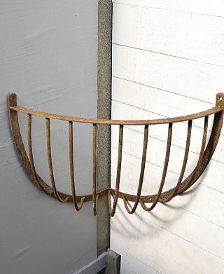  England antique hanging planter wall basket 6989