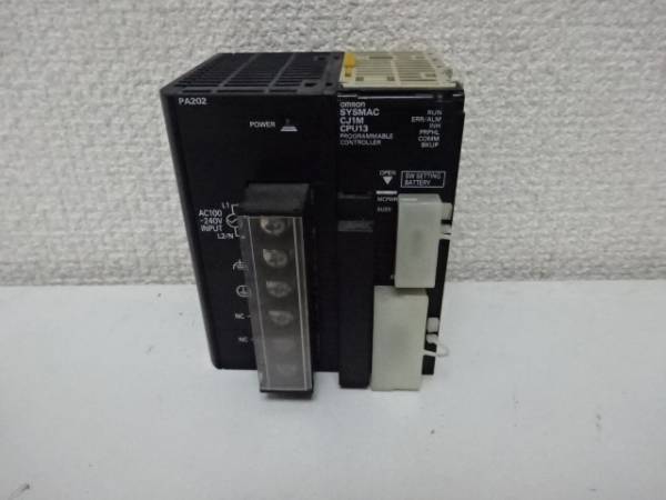 OMRON シーケンサ PLC CPUユニット CJ1M-CPU13 CJ1W-PA202_画像1