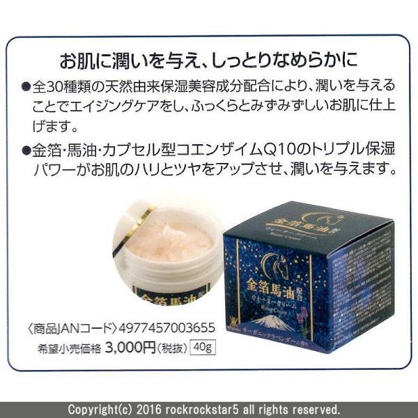 金箔馬油配合美容クリーム シミ予防 美白効果 老化防止 新品未使用_画像2