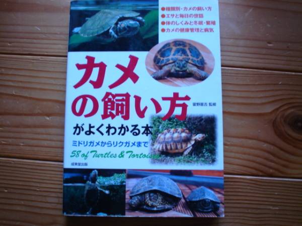 ＄カメの飼い方がよくわかる本　　成美堂出版_画像1