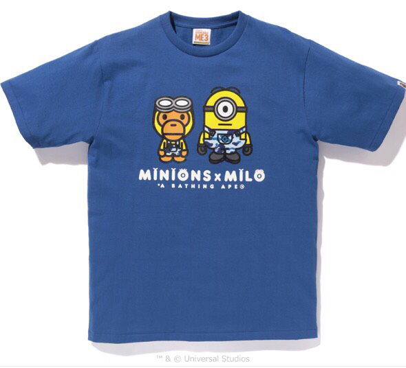 APE x MINIONS エイプ ミニオンズ Tシャツ L ブルー