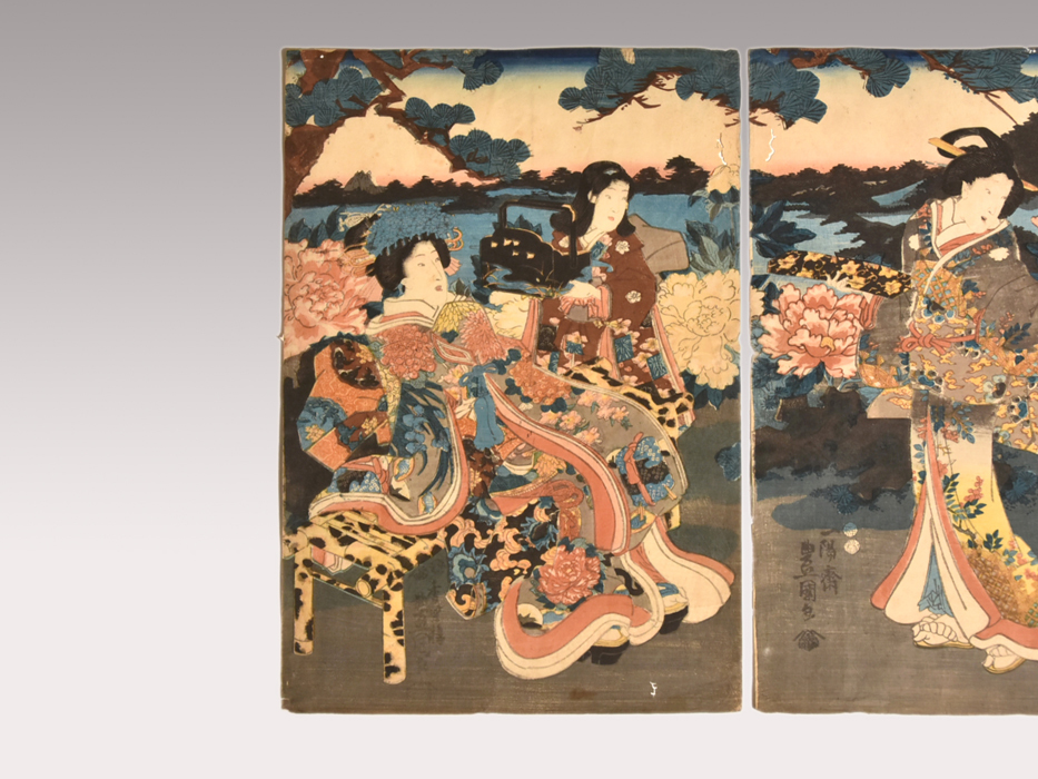 SALE/86%OFF】【SALE/86%OFF】江戸時代の浮世絵 計4枚 版画 錦絵