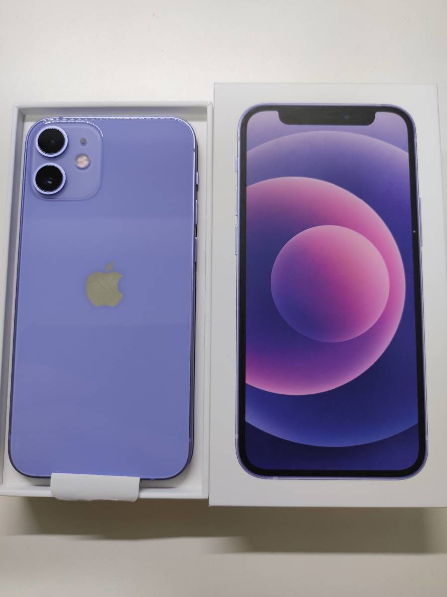 未使用】iPhone12 mini 64GB SIMフリー パープル デモ機【送料無料