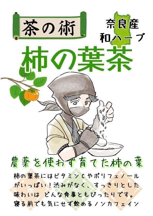【奈良県産有機JAS原料】柿の葉茶ティーバッグ6包 ハーブティー 健康茶
