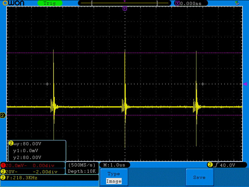 [SW-55適合] 12Vバッテリー 延命再生用パルス発生装置　デサルフェーター／デサルフェータ/バッテリパルサー_基板出口出力波形