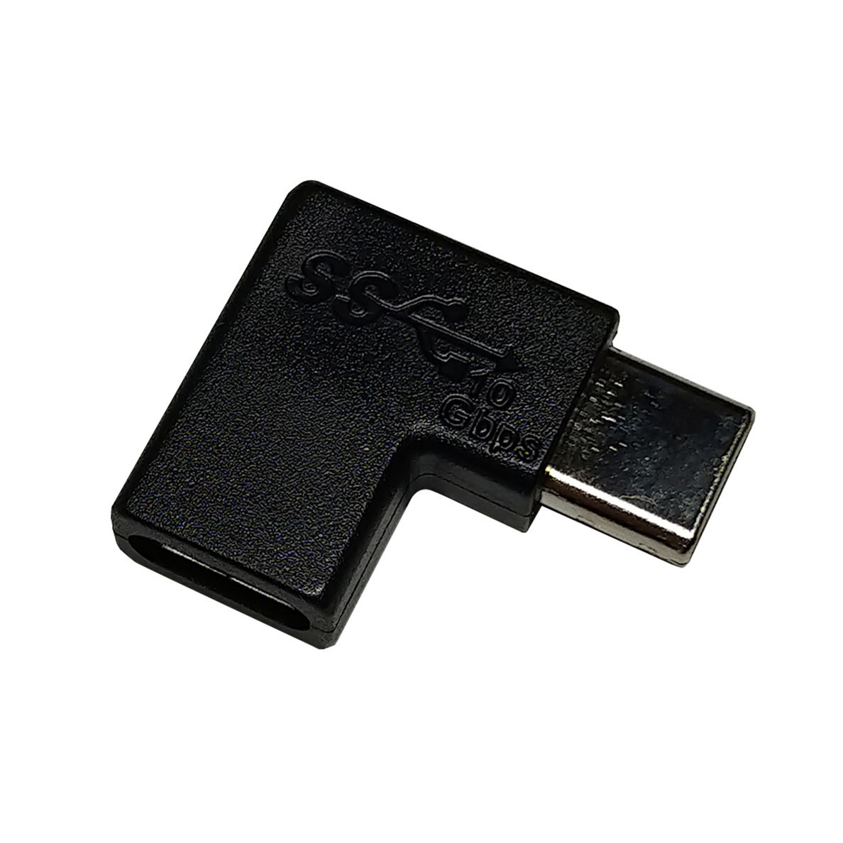 8093(50本) USB 3.1 延長アダプタ Type-C(オス) - Type-C(メス) L型