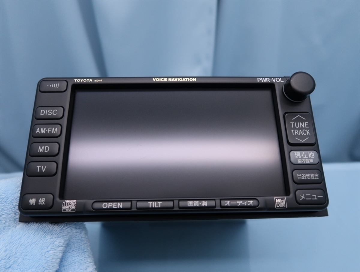 ※枠に割れ※ トヨタ純正 VOICE NAVIGATION 16049 中古 ( 86120-44101 ) （管理：0502-06)の画像2