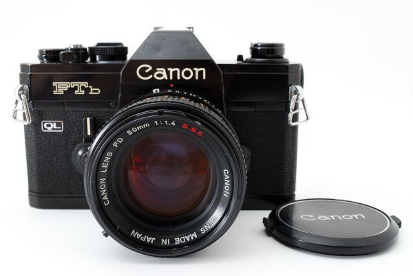 [美麗品] キヤノン CANON FTb QL 一眼レフ 35mm フィルムカメラ ブラック 黒 + FD 50mm f/1.4 S.S.C マニュアルフォーカス レンズ 1015286