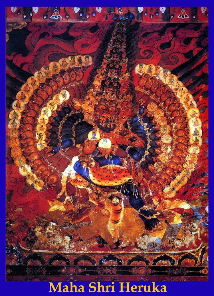 曼荼羅　チベット仏教　仏画　A3サイズ： 297×420mm ヘーヴァジュラ・タントラ 呼金剛タントラ 喜金剛タントラ_画像1
